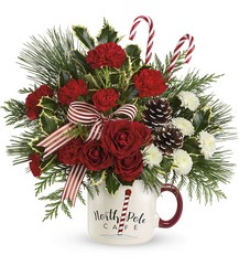 Send a Hug North Pole Cafe Mug from Fields Flowers in Ashland, KY